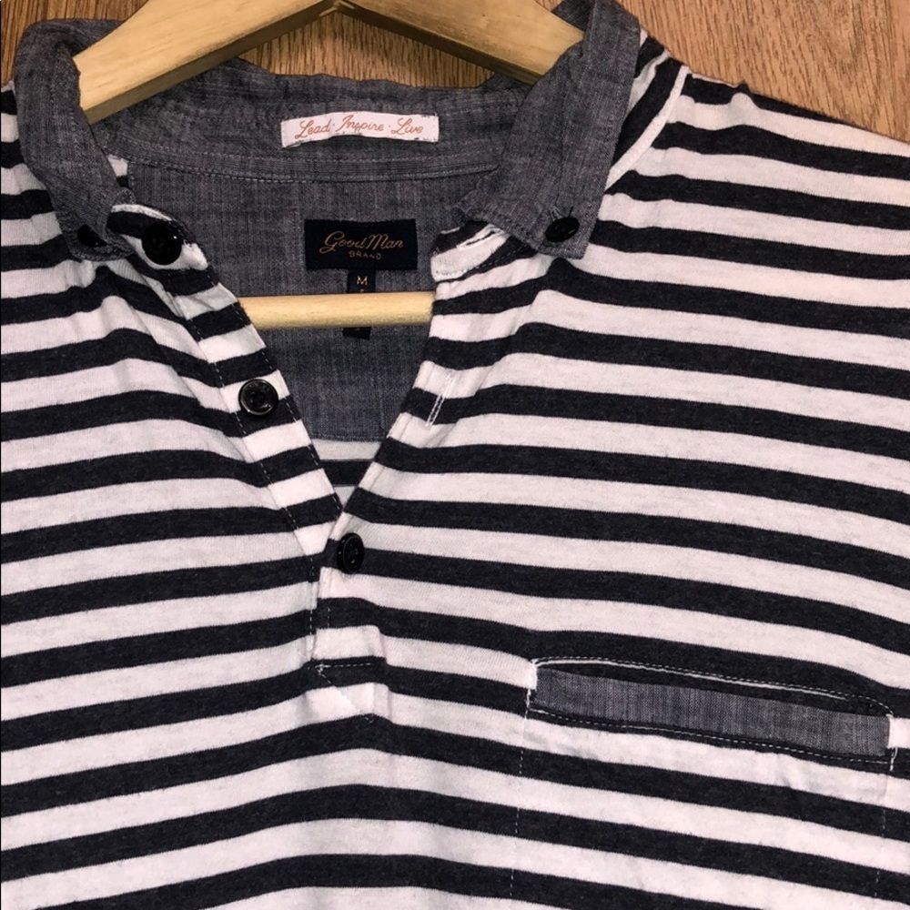 GoodMan Brand Striped Polo 👕